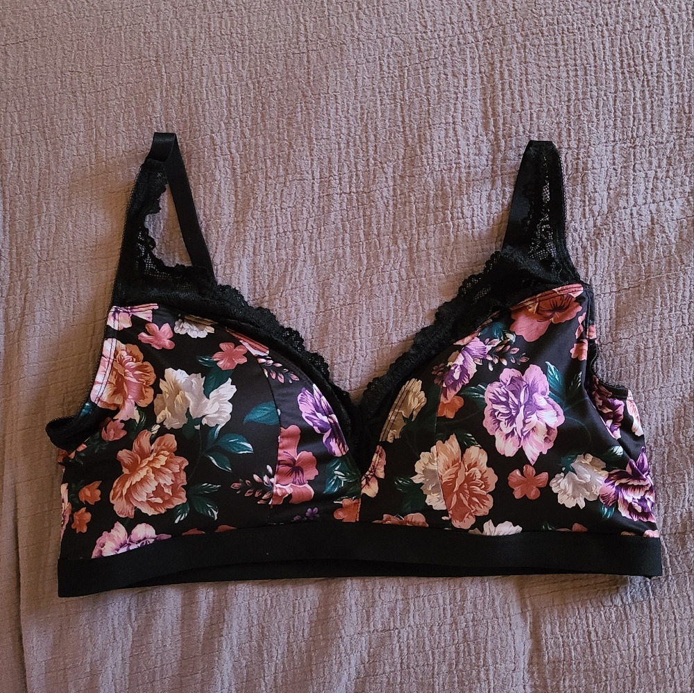 Torrid Floral Lace Bralette